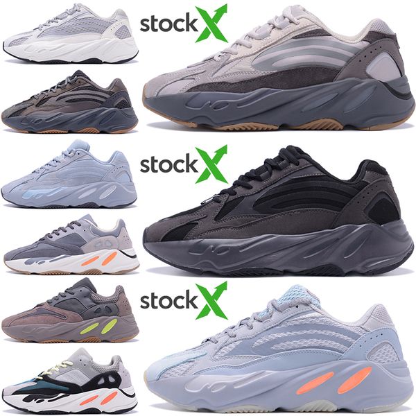 

2020 new arrival stock x 700 kanye west blue 3m reflective men woman inertia hospital blue vanta utility black runnning shoes