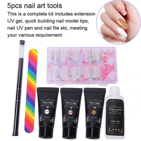 

nail brush nail art extension kit quick extension gel uv pen quick building model file nails accessoires