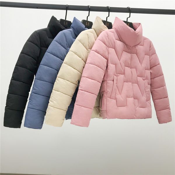 

jaycosin outerwear coats women winter warm thick outerwear coat slim cotton-padded jacket women's parkas l401106, Black