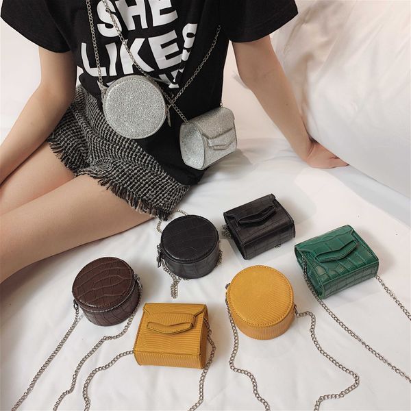 

mini cute pu leather crossbody bags for women designer bag ladies phone purses and handbags round square messenger shoulder bag