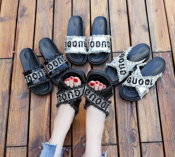 

summer women slippers rhinestone flip flop bling diamond cross style sandals, Black