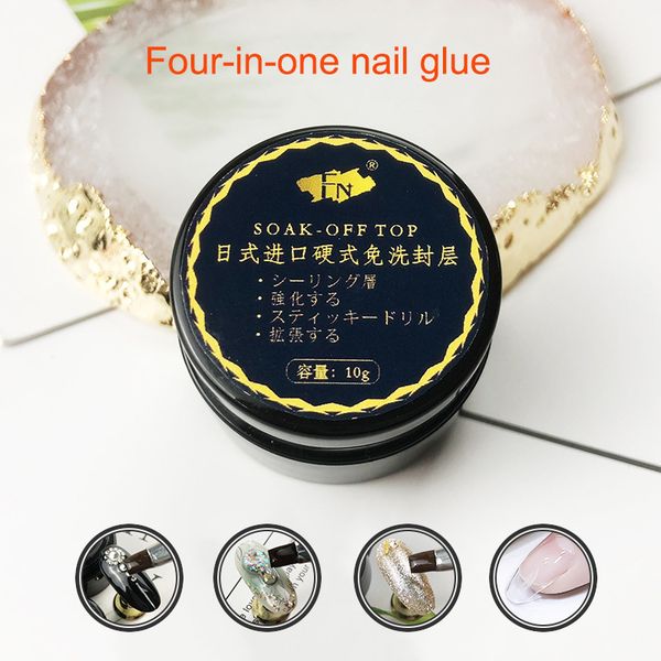 

1 pcs coat uv gel nail art polish seal glaze fast dry soak off hard gel nail polish msi-19, Red;pink