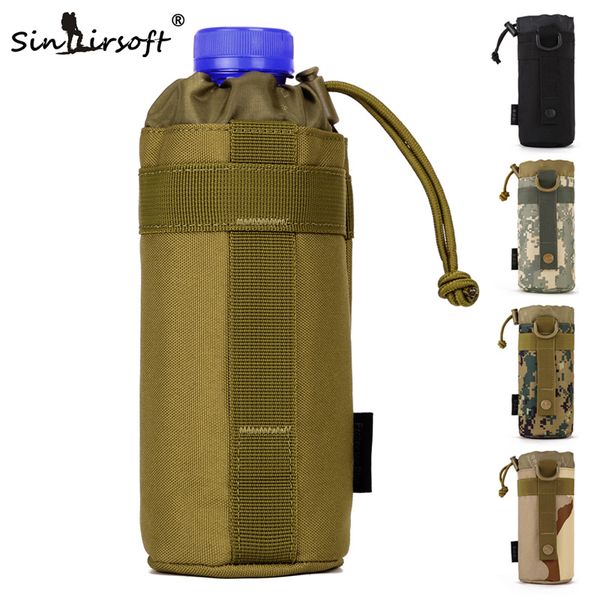 

sinairsoft tactical backpack outdoor sport molle water bags pouch army nylon water kettle accessories camping hunting ly0016