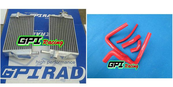 

aluminum radiator + hose for cr250 cr250r cr 250r 02 03 04 2002 2004 2003 y hose gpi high-per