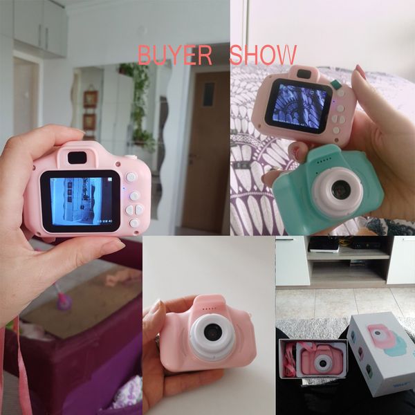 

kakbeir kids mini camera toy cute camcorder rechargeable digital camera with 2 inch display screen children educational toy