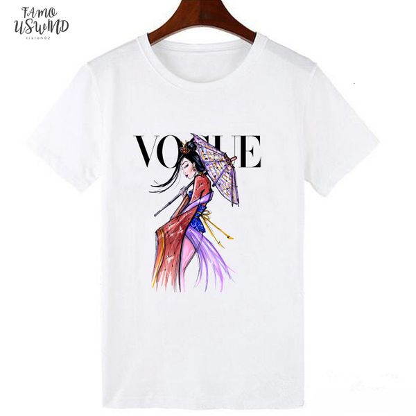 

pocahontas polyester princess kawaii funny women t shirt harajuku camiseta mujer streetwear vogue t shirt femme, White