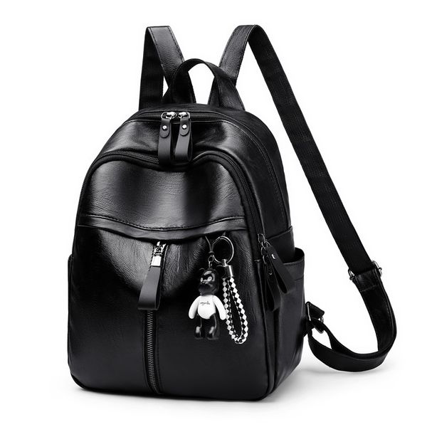 

fashion women backpack pu leather youth backpacks for teenage girls female school shoulder bag bagpack mochila