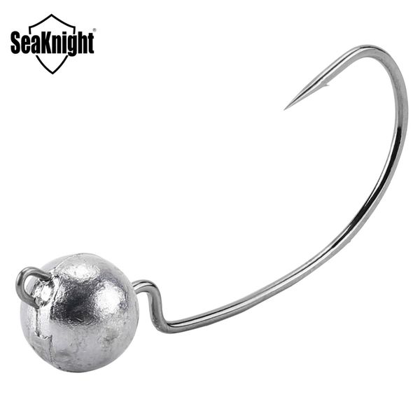 

seaknight sk03 tungsten steel fishing hooks 5pcs/lot 3.5g 5g 7g crank jig head hook lead jig bait soft worm fishhooks