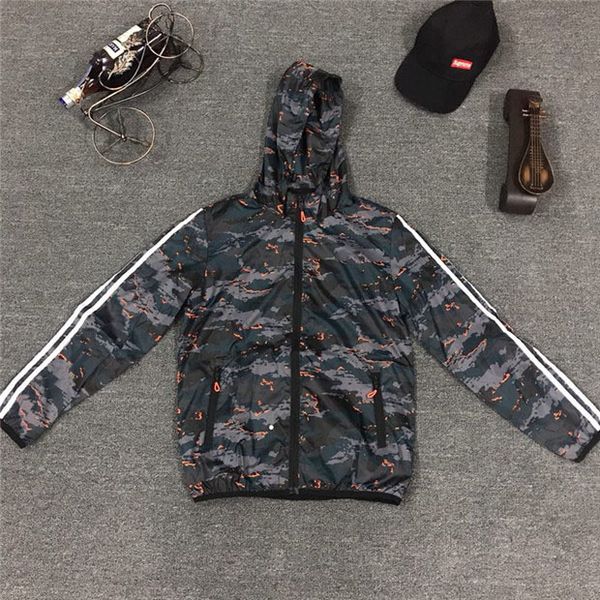 

wholesale designer mens womens windbreaker spring autumn zipper hoodies fashion sports jackets gym running coats s-3xl, Black;brown