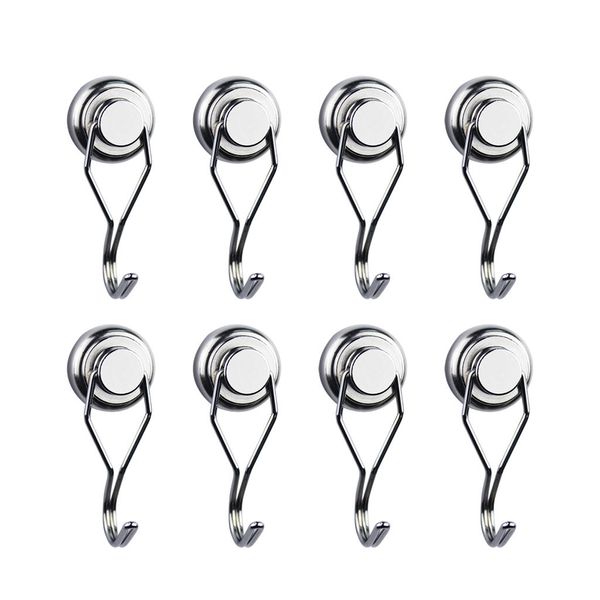 

practical swivel swing powerful magnetic hooks strong heavy duty neodymium magnet hooks great for your refrigerator