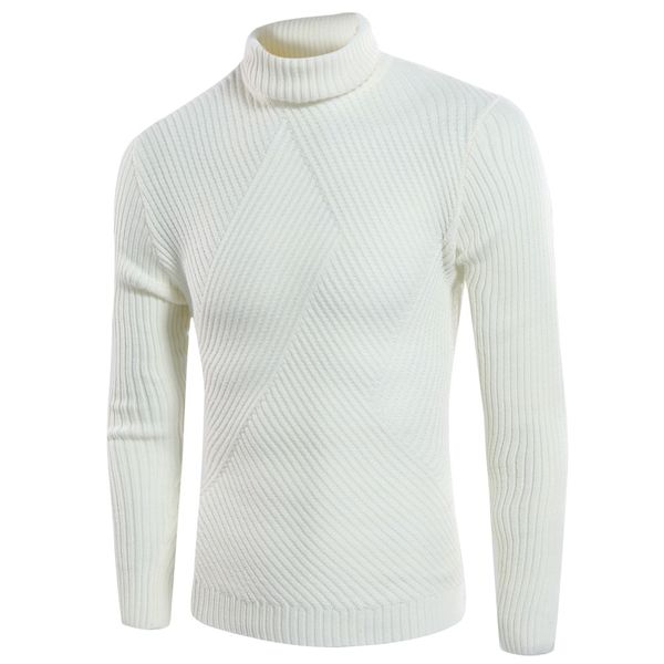 

the spring and autumn new fashion men turtleneck sweater pure leisure, White;black