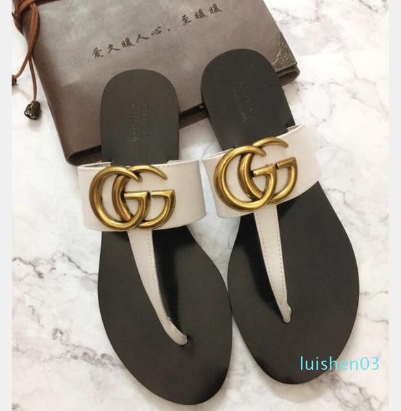 

men women slide sandals designer shoes luxury slide summer fashion wide flat slippery with thick sandals slipper flip flops size35~45c2 l03, Black