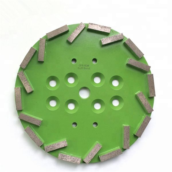

gd46 diamond abrasive grinding disc 10 inch grinding plate polishing pads with 20 segments for concrete terrazzo floor 3pcs