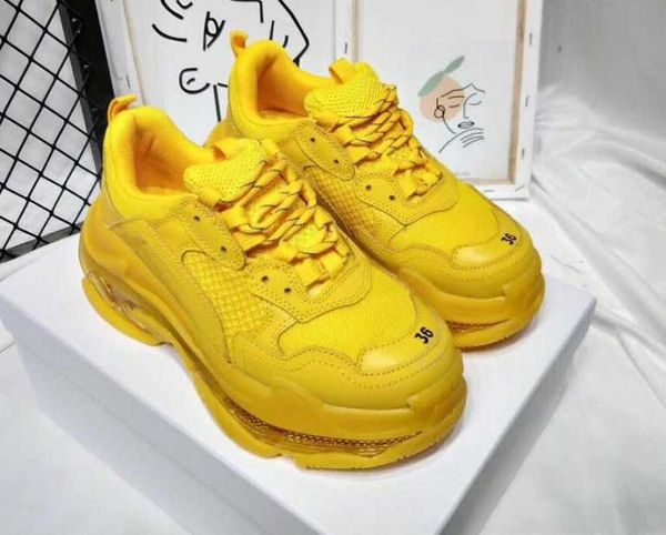 

aris 17fw triple-s обувь для ходьбы роскошная обувь для папы chaussures femme triple s 17fw кроссовки для мужчин женщин vintage old grandpa, Black