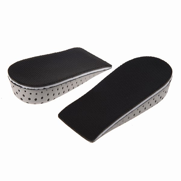 

auau-men women increase height high half insoles memory foam shoe inserts cushion pads 3.3cm/1.3in, Black