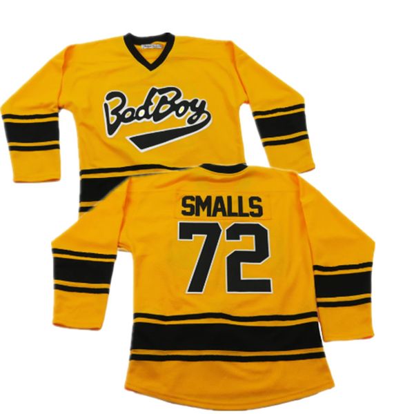 

bad boy "biggie smalls" hockey jersey sports meet movies hockey collection embroidered polyester 100%, Black