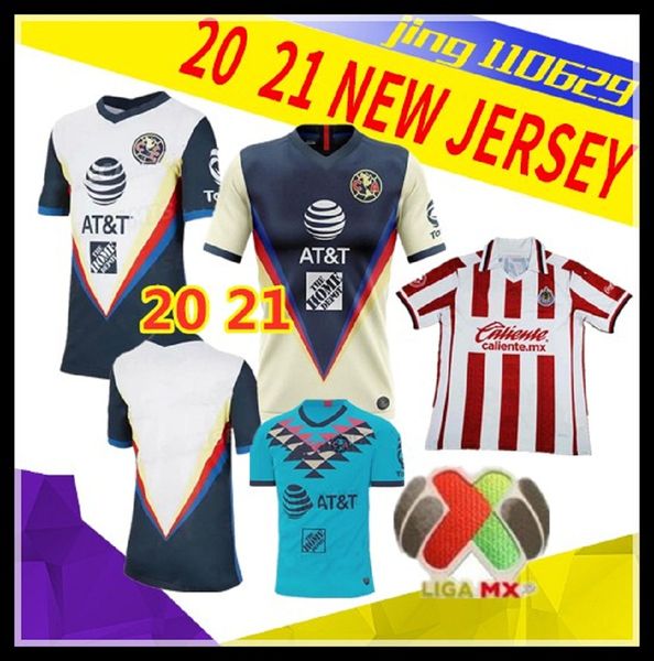 

size s-4xl 20 21 liga mx america soccer jerseys 2020 xolos de tijuana home third unam guadalajara chivas kit jersey uanl football, Black;yellow