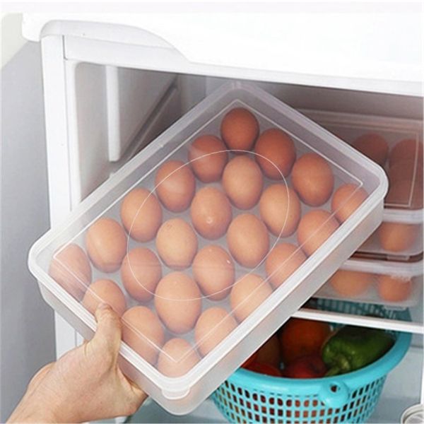 

egg holder for refrigerator dumplings eggs airtight storage container small plastic box plastique new#25