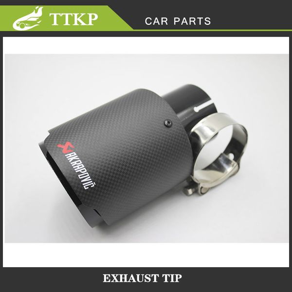

automotive general akrapovic mablack stainless steel carbon fiber muffler retrofit exhaust pipe tip fittings