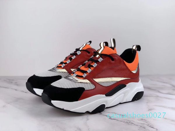 

2020 new 3d reflective canvas and calfskin sports shoes from europe trendy fashion sports b22 men's technical casual shoes c27, Black