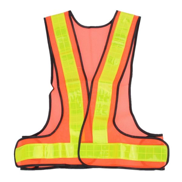 

new multi adjustable outdoor safety visibility reflective vest gear stripes for running cycling sports outdoor clothes, Black