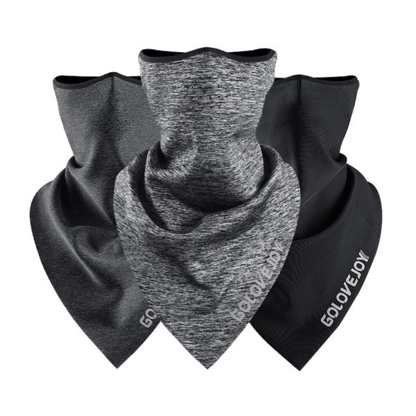 

bicycle face mask hood neck winter thermal riding scarf breathable bike mask warm fleece windproof ski cycling new, Black