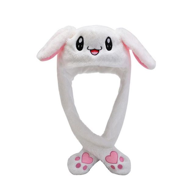

funny hat women men kids plush hat ears plush ears can move cap children cartoon winter warm kawaii party cpas