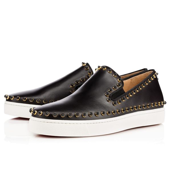 

designer luxury casual shoes women junior spikes low flat seavaste spikes sneaker men black iconic model round-toe sneakers seasons