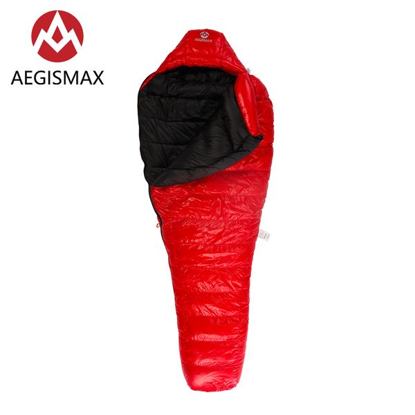 

aegismax 90% white duck down sleeping bag ultralight mummy 650fp winter hiking camping sleeping bag c500 c700