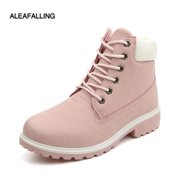 

aleafalling motocycle booties women botas female womens ankle winter snow boots mature boots autumn shoes big size 36-46 wbt01, Black
