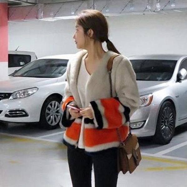 

vetement 2019 winter women's faux fur coat artificial fur overcoat furry jacket femme plus size furry fake outwear z299, Black