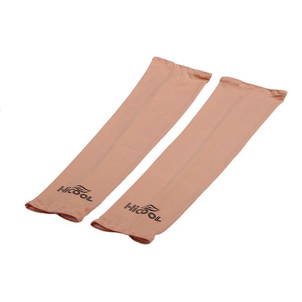 

ice silk sunscreen sleeves uv sun protection hand protector arm ice silk sleeves suitable outdoor cycling running driving, Black
