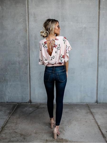 

женские джинсы джинсовые брюки с высокой талией прямые тощие отбеленные эластичные модные повседневные dm001, Blue