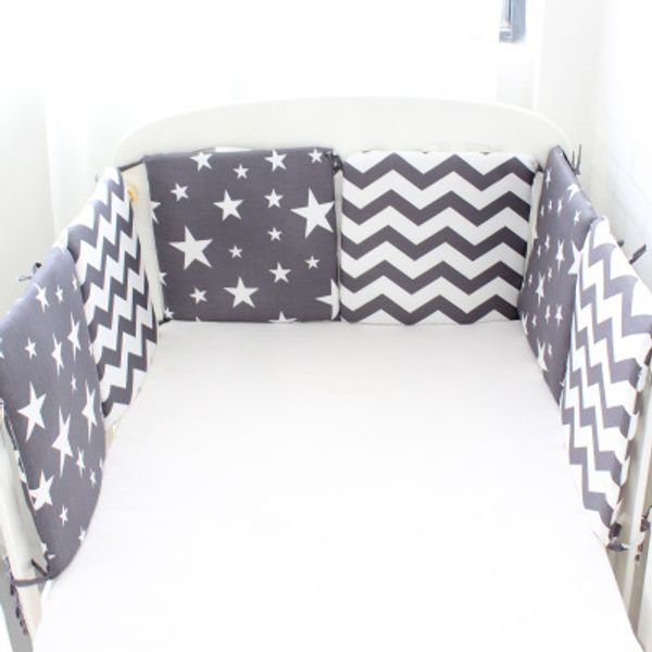 

bumper combination nordic star baby bed bumpers suitable for round bed square cushion cot newborns room decor