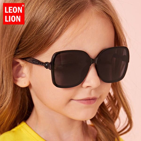 

leonlion kids sunglasses square children sunglasses classic brand eyeglasses black shades for boy girl, Blue