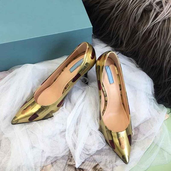 

lipstick print high heel women pumps fashion pointed toe stiletto heels women dress party wedding shoes woman brand office shoes, Black
