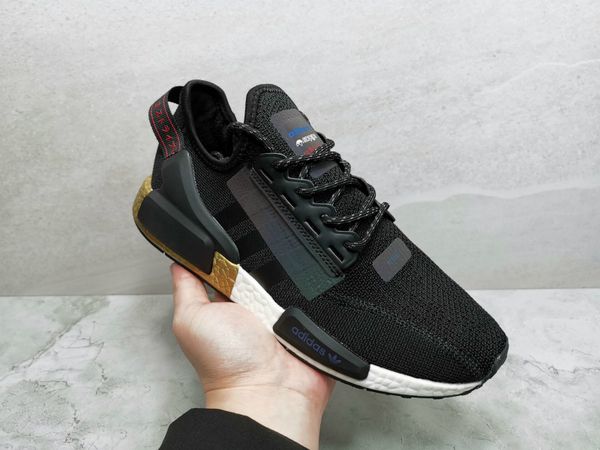 

04new 2020 runner nmd r1 v2 comes with metallic gold black men women running shoes sports nmds xr1 mens shoes sneakers size 36-45