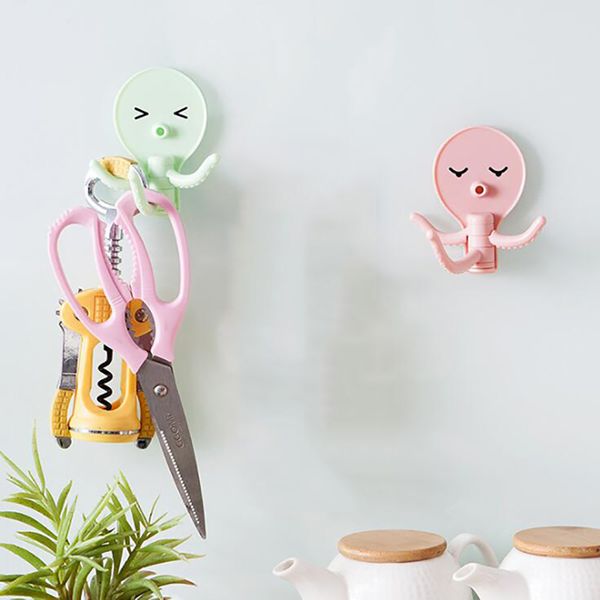 

creative cute ocs sticker hooks keys jewelry kitchen sundries hanging holders for fridge cupboard bathroom