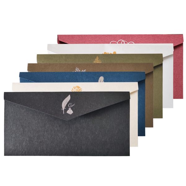 

1pcs vintage style printing kraft paper envelopes school supplies envelope for wedding letter invitation