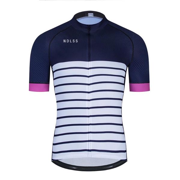 

ndlss 2020 men's horizontal stripes cycling jerseys shirts breathable mtb road bike maillot ropa ciclismo racing sportwear, Black;red