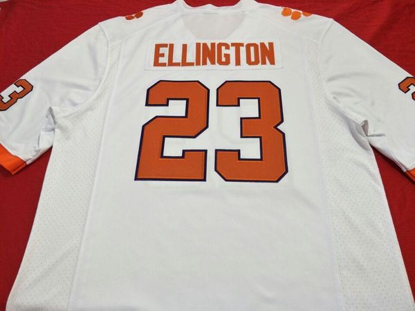 

women tigers mackensie alexander andre ellington real embroidery college football jersey size s-4xl or custom any name or number jersey, Black;red