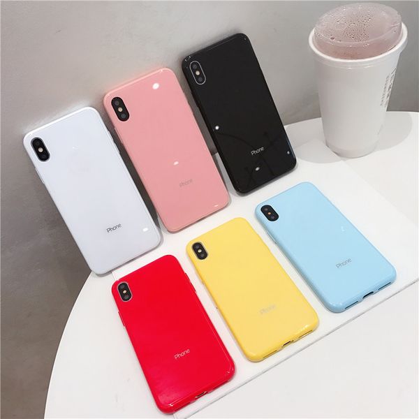 

Candy macaron ca e phone ca e for iphone x xr x max 6 7 8 plu x tempered gla back cover dhl