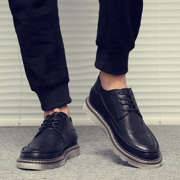 

mens shoes large sizes casual british men shoes officer cow leatrher men winter warm fur plush black y4-44