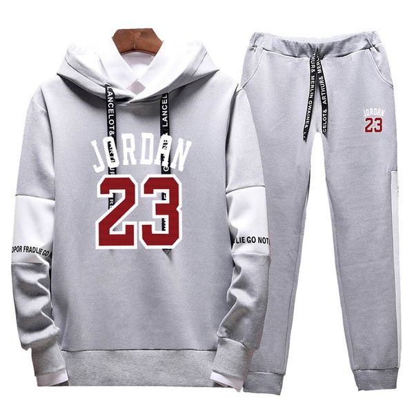 

set brand sweatsuit tracksuit hoodies pants mens clothing sweatshirt pullover women casual basketball sport tracksuit sweat suit, Gray