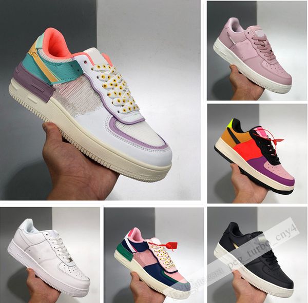 

new fashion b23 1s mens women running shoes skate low cut trainers white casual leather sneakers 36-40