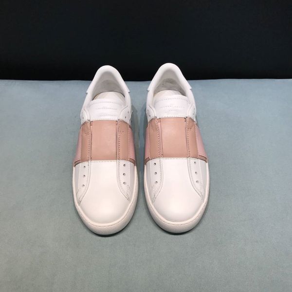 

luxury shoes men sandals fashion casual women shoes new white cowboy sneakers fen genuine leather, Black