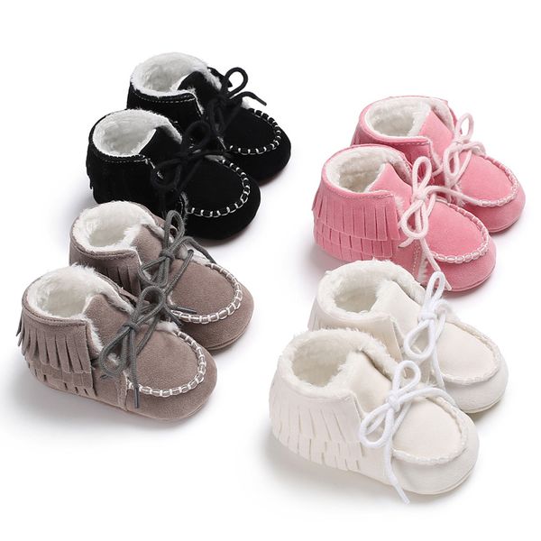 

winter kids baby boys girls fur flock bootie warm snow shoes boots shoes newborn ankle boots anti-slip kids warming shoe