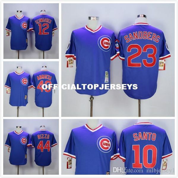 

17 крис брайант 23 райн сандберг 44 энтони риццо 49 арриета джерси блю, Black;blue