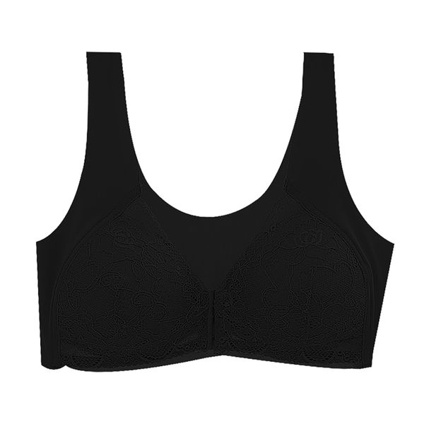 

seamless lace bras for women wireless push up bra comfortable soft undearwear bralette ladies lingerie, White;black