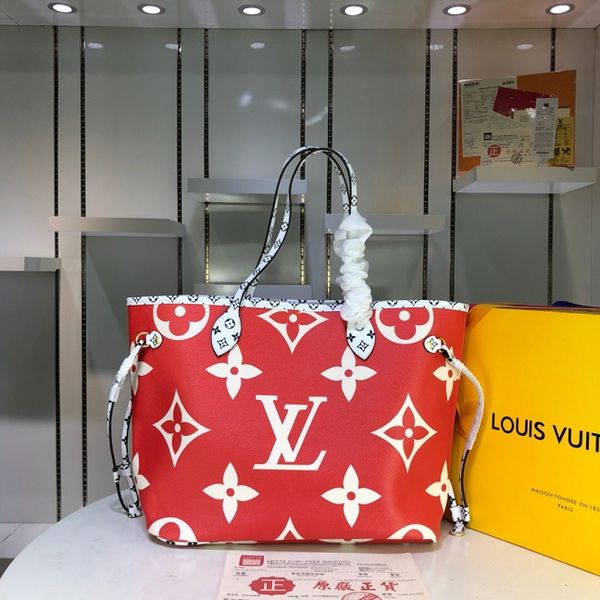 

Original damier azur never full cowhide real leather handbag color leather hopping bag never ingle houlder bag